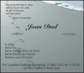Anzeige von Joan Dud von MGO