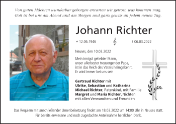 Anzeige von Johann Richter von MGO