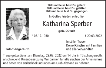 Anzeige von Katharina Sperber von MGO