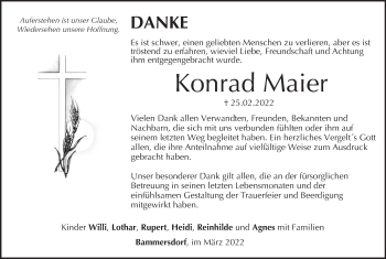 Anzeige von Konrad Maier von MGO
