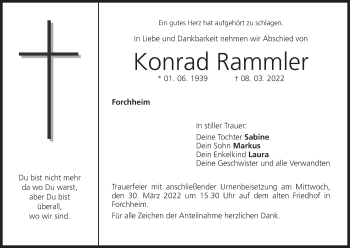 Anzeige von Konrad Rammler von MGO