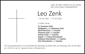 Anzeige von Leo Zenk von MGO