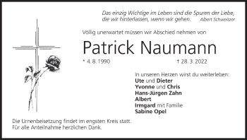 Anzeige von Patrick Naumann von MGO