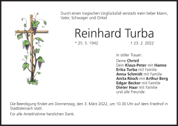 Anzeige von Reinhard Turba von MGO
