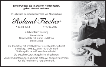 Anzeige von Roland Fischer von MGO
