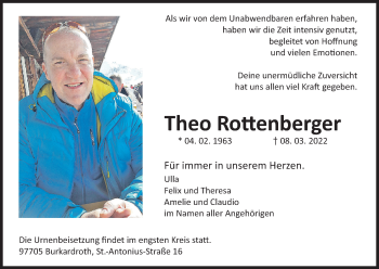 Anzeige von Theo Rottenberger von MGO