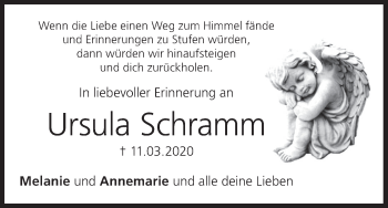 Anzeige von Ursula Schramm von MGO