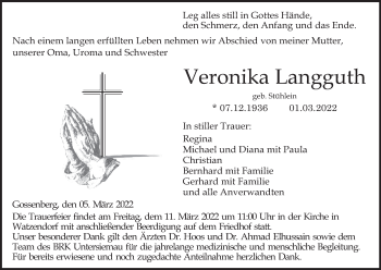 Anzeige von Veronika Langguth von MGO