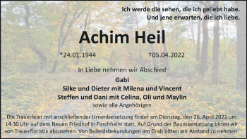 Anzeige von Achim Heil von MGO