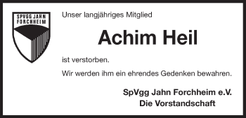 Anzeige von Achim Heil von MGO