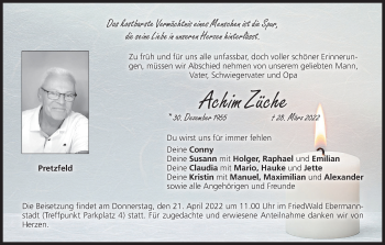 Anzeige von Achim Züche von MGO