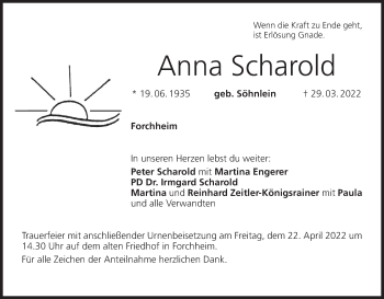Anzeige von Anna Scharold von MGO