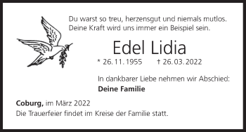 Anzeige von Edel Lidia von MGO