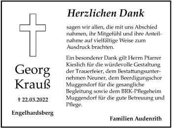 Anzeige von Georg Krauß von MGO