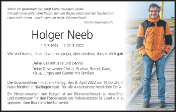 Anzeige von Holger Neeb von MGO