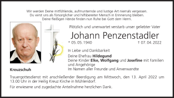 Anzeige von Johann Penzenstadler von MGO