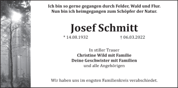 Anzeige von Josef Schmitt von MGO