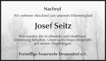 Anzeige von Josef Seitz von MGO