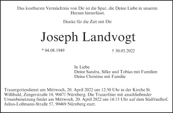 Anzeige von Joseph Landvogt von MGO