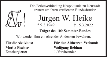 Anzeige von Jürgen W. Heike von MGO
