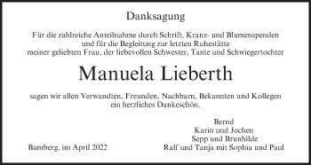 Anzeige von Manuela Lieberth von MGO