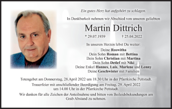 Anzeige von Martin Dittrich von MGO