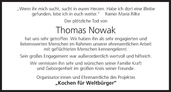 Anzeige von Thomas Nowak von MGO