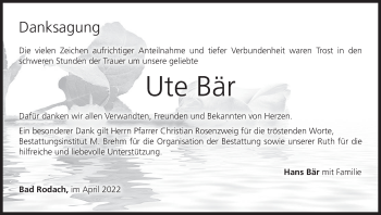 Anzeige von Ute Bär von MGO