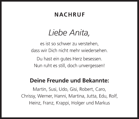 Anzeige von Anita  von MGO