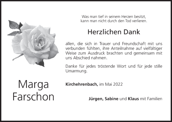 Anzeige von Marga Farschon von MGO