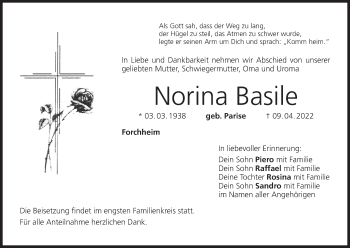 Anzeige von Norina Basile von MGO