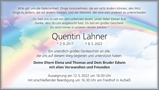 Anzeige von Quentin Lahner von MGO