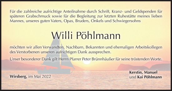 Anzeige von Willi Pöhlmann von MGO