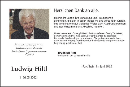 Anzeige von Ludwig Hiltl von MGO