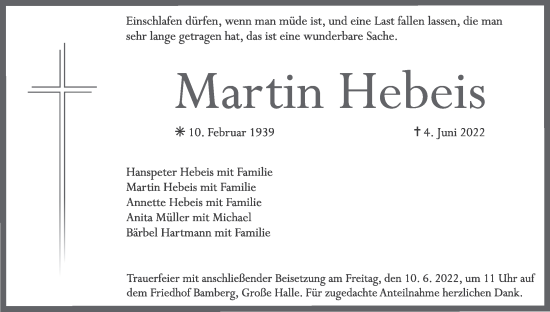 Anzeige von Martin Hebeis von MGO