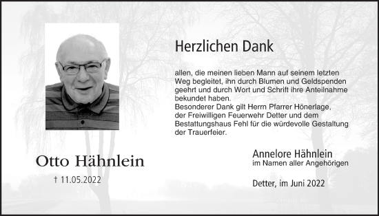 Anzeige von Otto Hähnlein von MGO