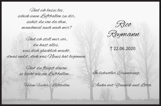 Anzeige von Rico Reymann von MGO