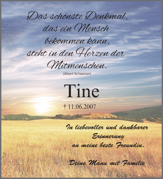 Anzeige von Tine  von MGO