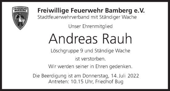 Anzeige von Andreas Rauh von MGO