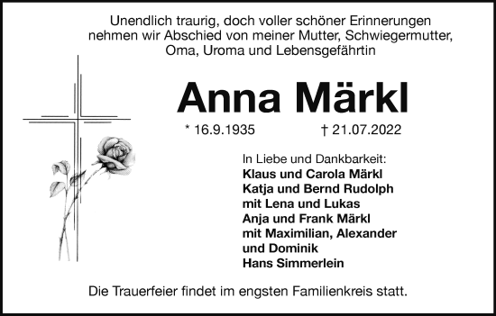 Anzeige von Anna Märkl von MGO