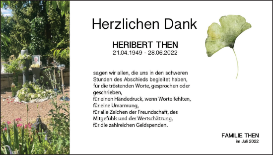 Anzeige von Heribert Then von MGO