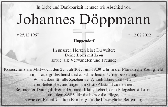 Anzeige von Johannes Döppmann von MGO