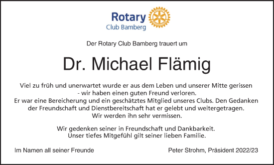 Anzeige von Michael Flämig von MGO