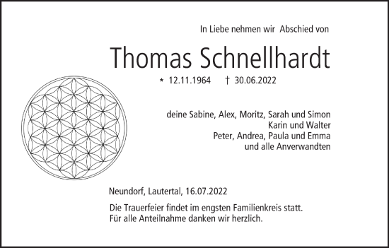 Anzeige von Thomas Schnellhardt von MGO