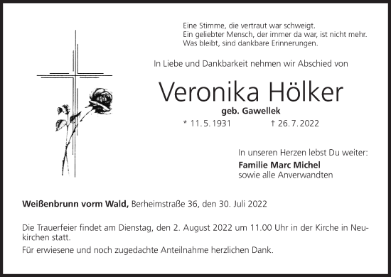 Anzeige von Veronika Hölker von MGO