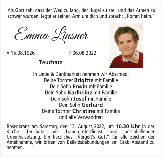 Anzeige von Emma Linsner von MGO