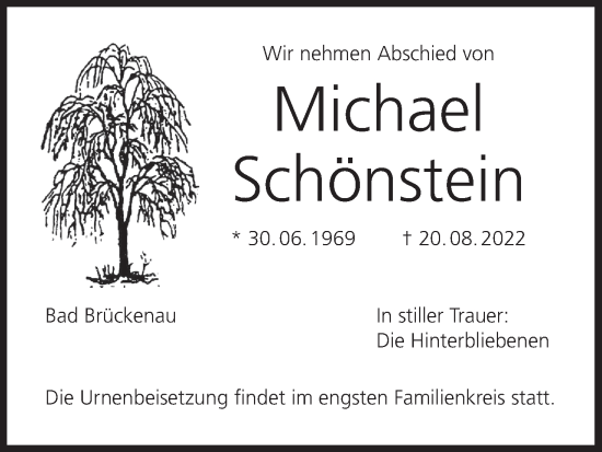 Anzeige von Michael Schönstein von MGO