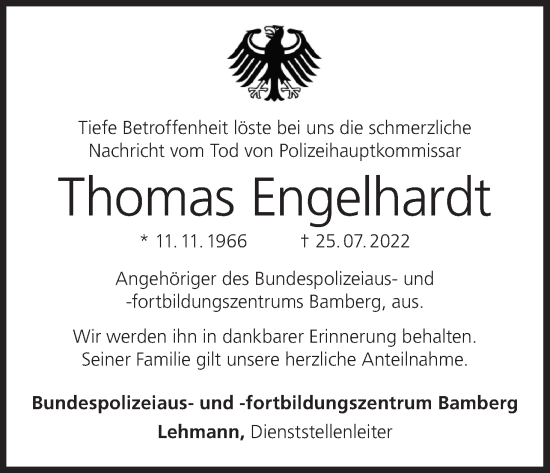 Anzeige von Thomas Engelhardt von MGO