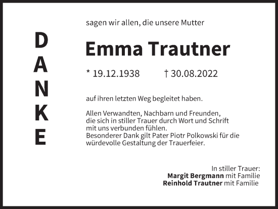 Anzeige von Emma Trautner von MGO