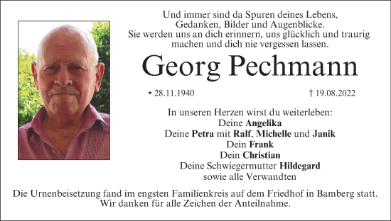 Anzeige von Georg Pechmann von MGO